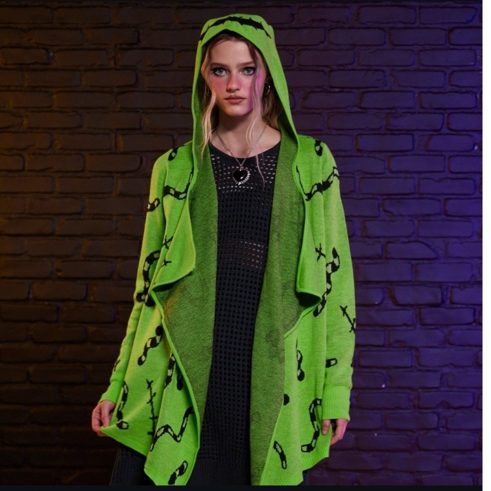 Her‎ Universe Disney Nightmare Before Christmas Oogie Boogie Hooded Cardigan- S